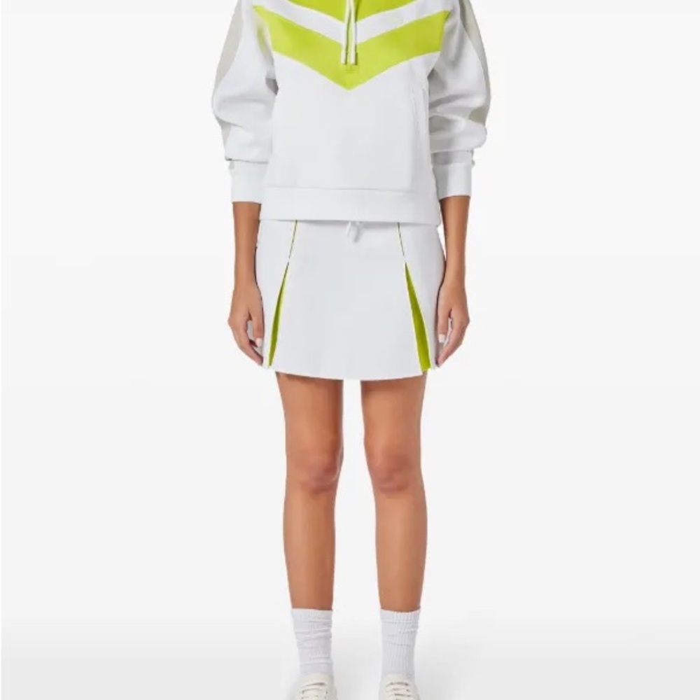 Lacoste White and Green Women's Skirt